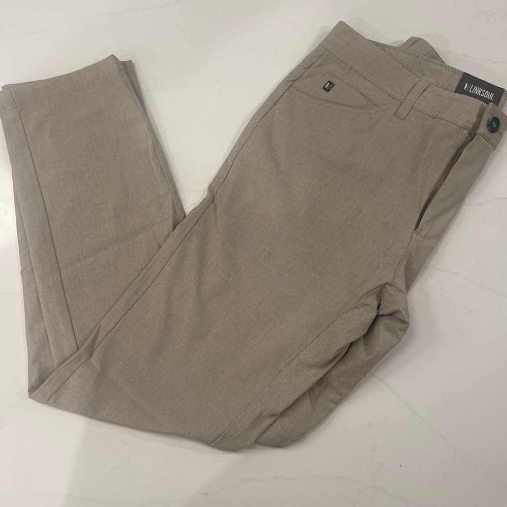 Linksoul 5 pocket boardwalker pant. Khaki size 31S. 31 waist, 30 inseam.